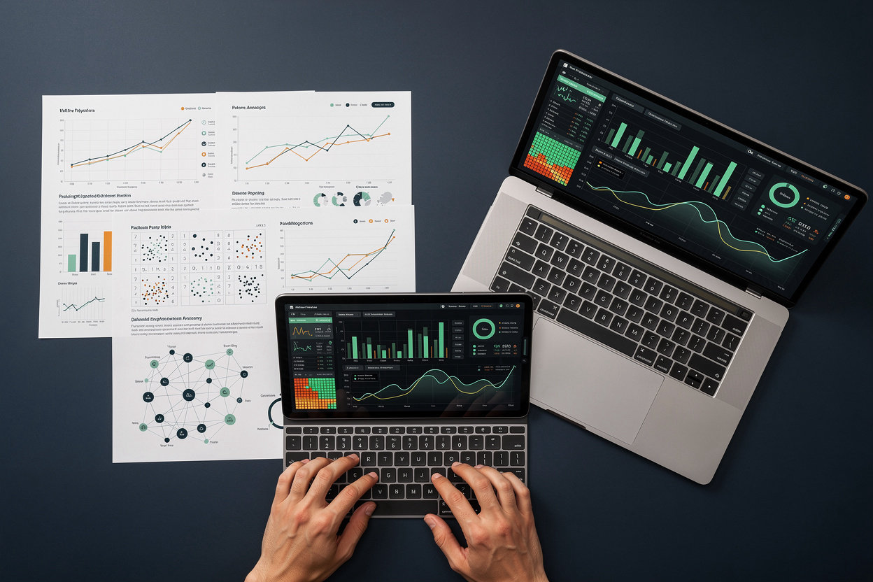 WallStreetGen financial market analysis dashboard showing real-time algorithmic data visualization and portfolio monitoring tools
